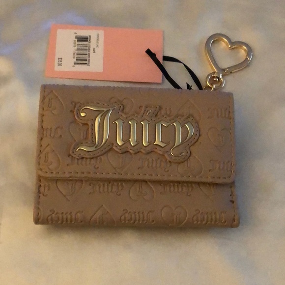 Juicy Couture Cafe Upgrade U Double Sided Trifold Wallet NWT - Picture 3 of 16